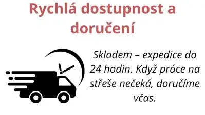 Rychlá dostupnost a doručení.